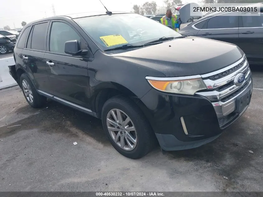 2011 Ford Edge Sel VIN: 2FMDK3JC0BBA03015 Lot: 40530232