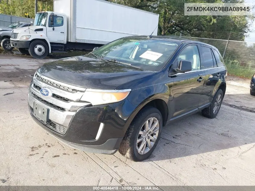 2011 Ford Edge Limited VIN: 2FMDK4KC9BBA08945 Lot: 40546418