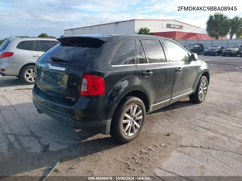 2011 Ford Edge Limited VIN: 2FMDK4KC9BBA08945 Lot: 40546418