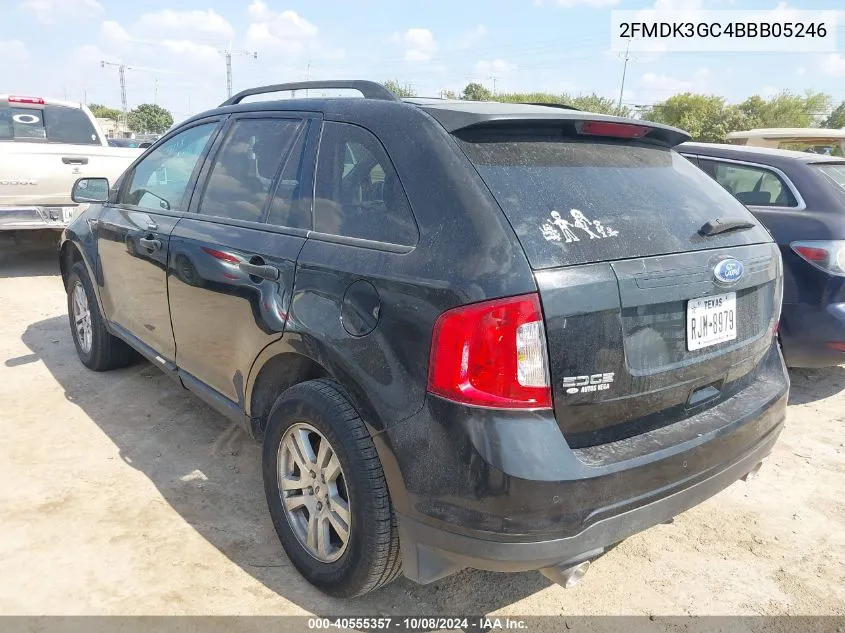 2011 Ford Edge Se VIN: 2FMDK3GC4BBB05246 Lot: 40555357