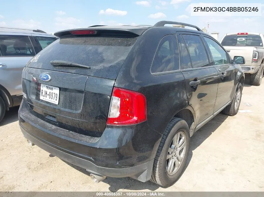 2011 Ford Edge Se VIN: 2FMDK3GC4BBB05246 Lot: 40555357