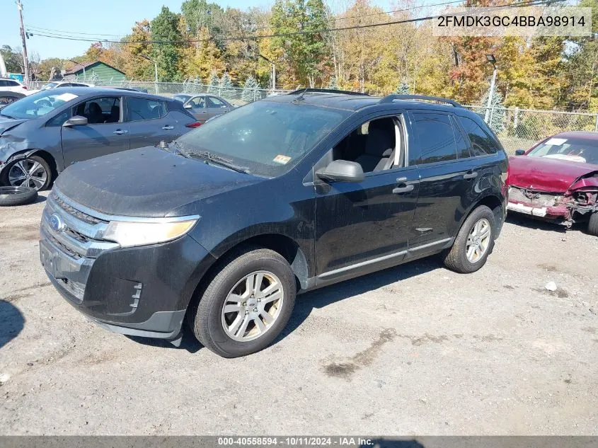 2011 Ford Edge Se VIN: 2FMDK3GC4BBA98914 Lot: 40558594