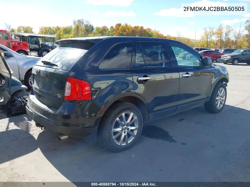 2011 Ford Edge Sel VIN: 2FMDK4JC2BBA50505 Lot: 40580794