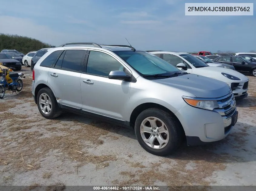 2011 Ford Edge Sel VIN: 2FMDK4JC5BBB57662 Lot: 40614462