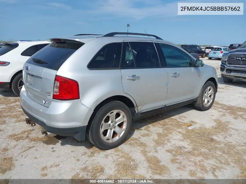 2011 Ford Edge Sel VIN: 2FMDK4JC5BBB57662 Lot: 40614462