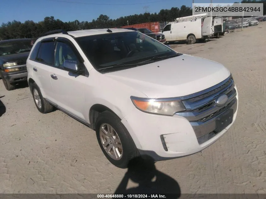 2011 Ford Edge Se VIN: 2FMDK3GC4BBB42944 Lot: 40648880