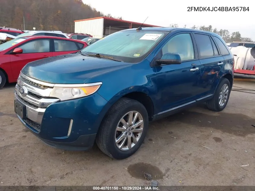 2011 Ford Edge Sel VIN: 2FMDK4JC4BBA95784 Lot: 40701150