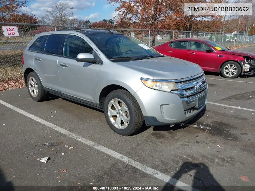 2011 Ford Edge Sel VIN: 2FMDK4JC4BBB33692 Lot: 40710393