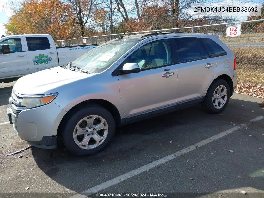 2011 Ford Edge Sel VIN: 2FMDK4JC4BBB33692 Lot: 40710393