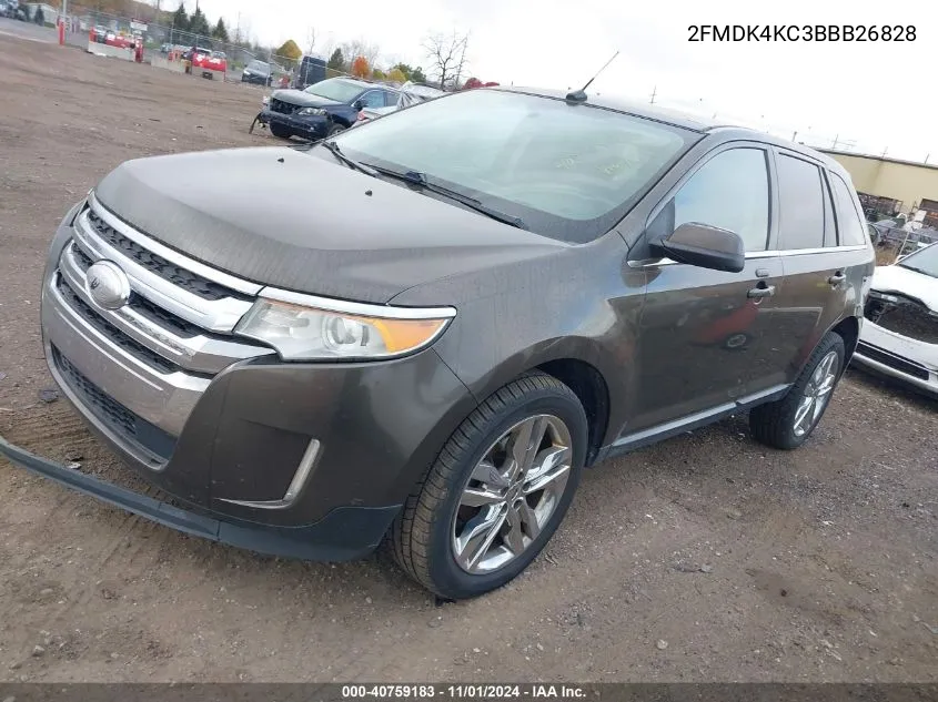 2011 Ford Edge Limited VIN: 2FMDK4KC3BBB26828 Lot: 40759183