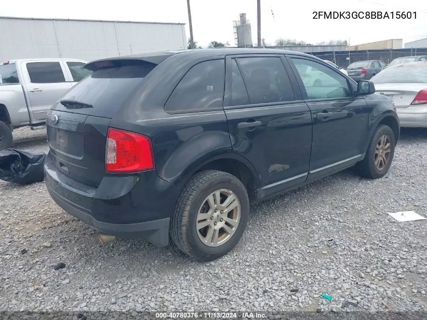 2011 Ford Edge Se VIN: 2FMDK3GC8BBA15601 Lot: 40780376