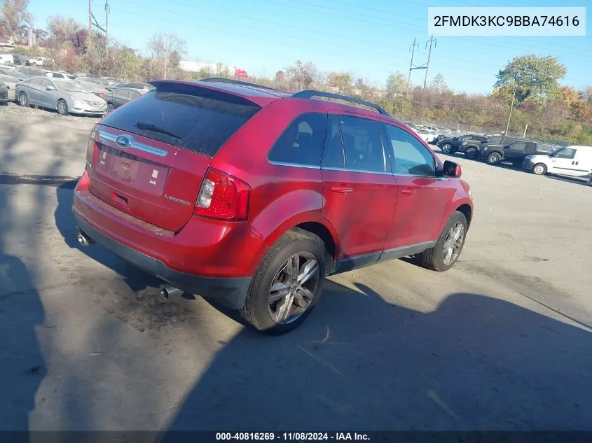 2FMDK3KC9BBA74616 2011 Ford Edge Limited