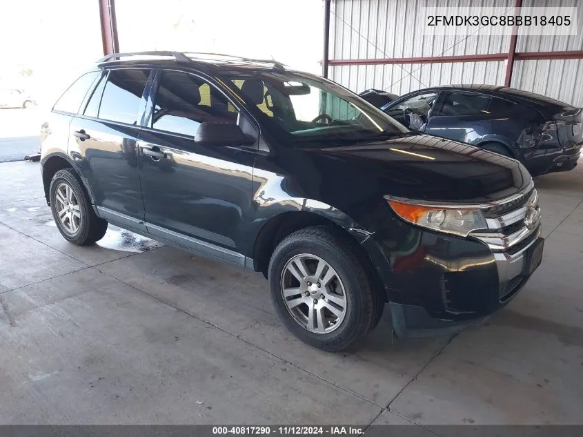 2011 Ford Edge Se VIN: 2FMDK3GC8BBB18405 Lot: 40817290