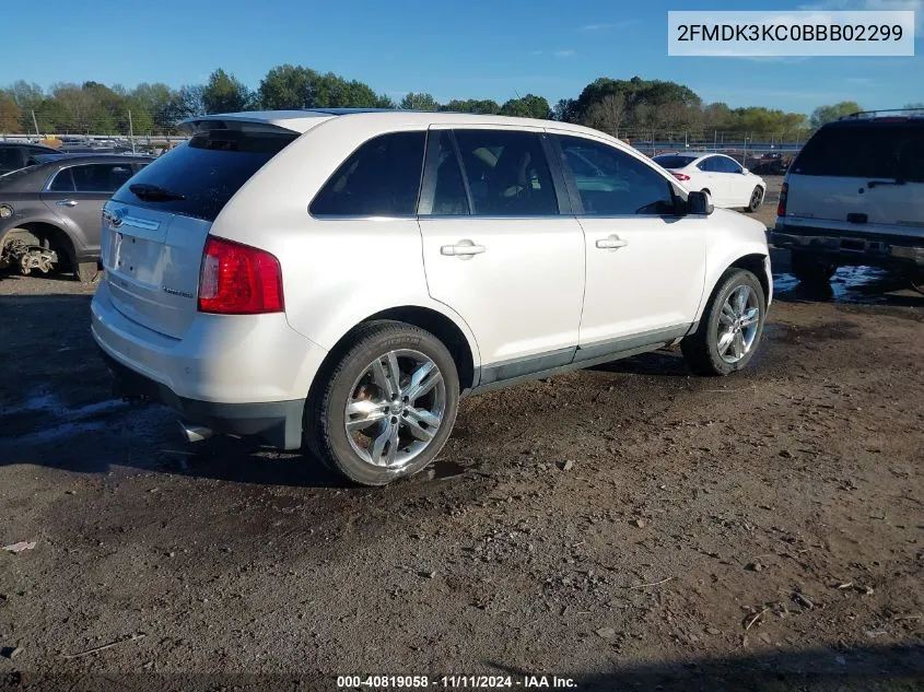 2011 Ford Edge Limited VIN: 2FMDK3KC0BBB02299 Lot: 40819058