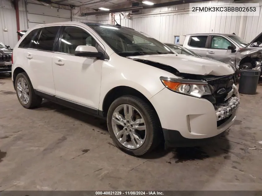 2011 Ford Edge Limited VIN: 2FMDK3KC3BBB02653 Lot: 40821229