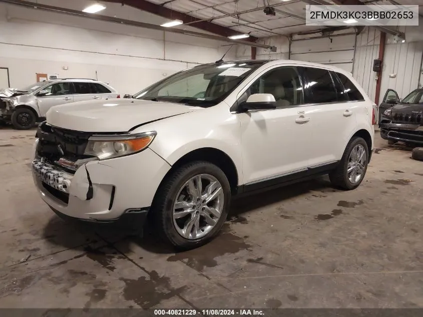 2011 Ford Edge Limited VIN: 2FMDK3KC3BBB02653 Lot: 40821229