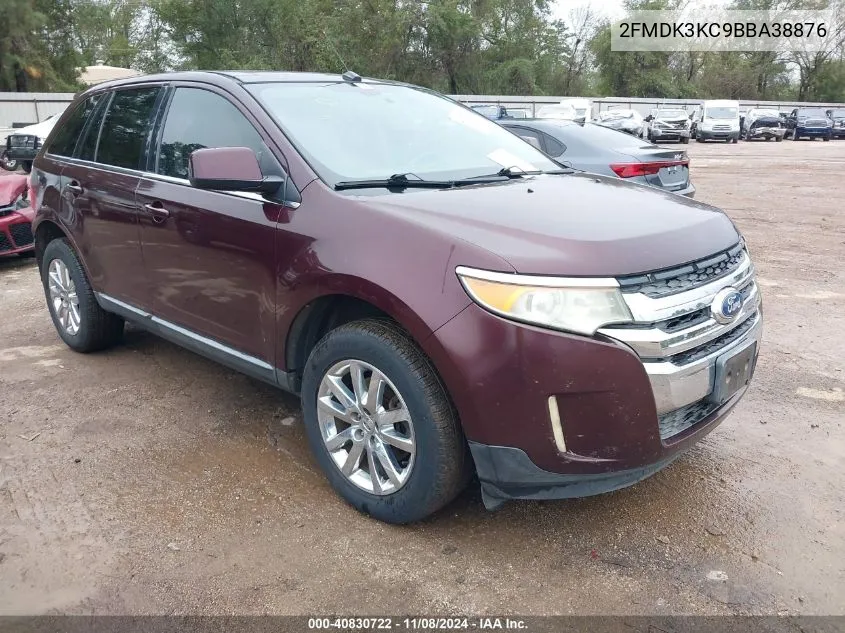 2011 Ford Edge Limited VIN: 2FMDK3KC9BBA38876 Lot: 40830722