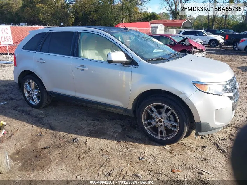 2011 Ford Edge Limited VIN: 2FMDK3KC1BBA55736 Lot: 40842361