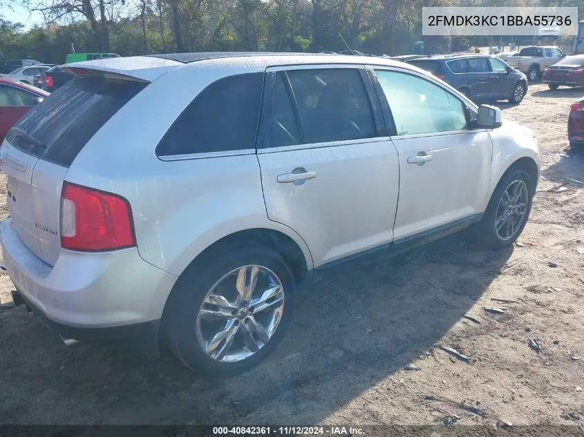 2011 Ford Edge Limited VIN: 2FMDK3KC1BBA55736 Lot: 40842361