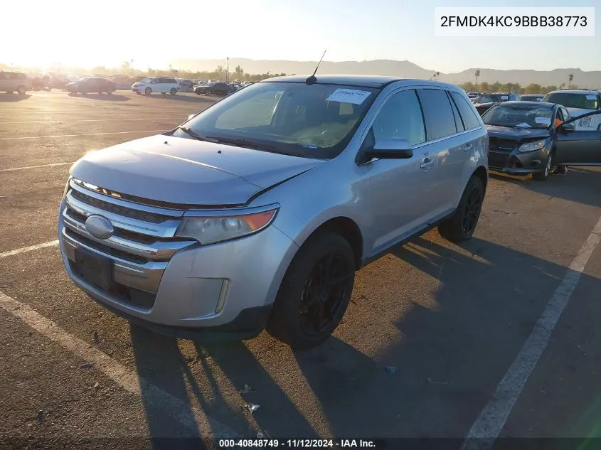 2011 Ford Edge Limited VIN: 2FMDK4KC9BBB38773 Lot: 40848749