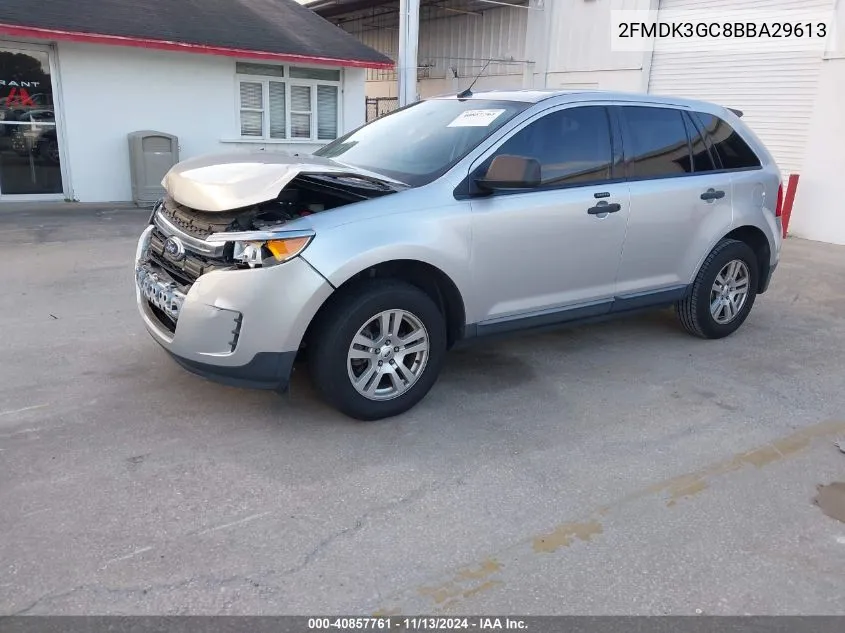 2011 Ford Edge Se VIN: 2FMDK3GC8BBA29613 Lot: 40857761