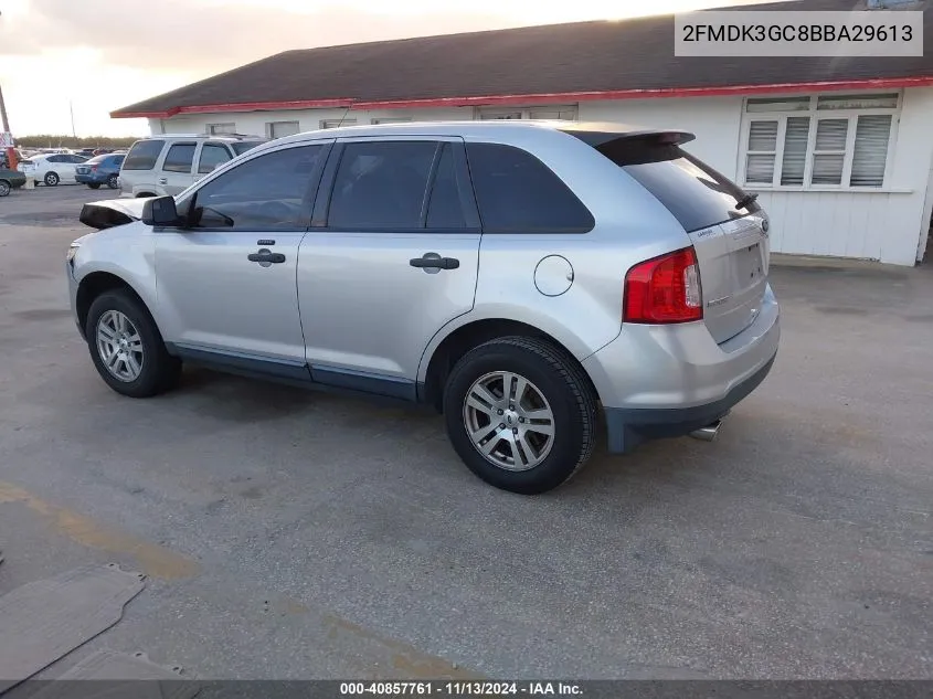 2011 Ford Edge Se VIN: 2FMDK3GC8BBA29613 Lot: 40857761