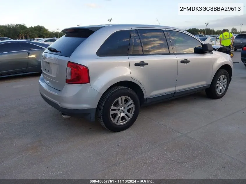 2011 Ford Edge Se VIN: 2FMDK3GC8BBA29613 Lot: 40857761