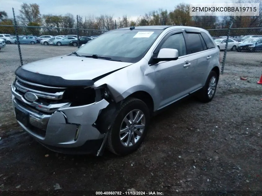 2011 Ford Edge Limited VIN: 2FMDK3KC0BBA19715 Lot: 40860782