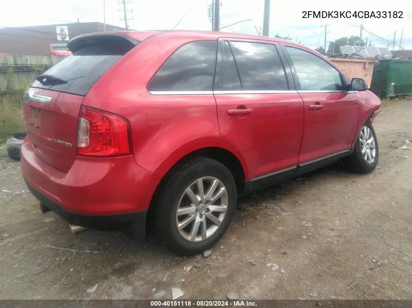 2FMDK3KC4CBA33182 2012 Ford Edge Limited