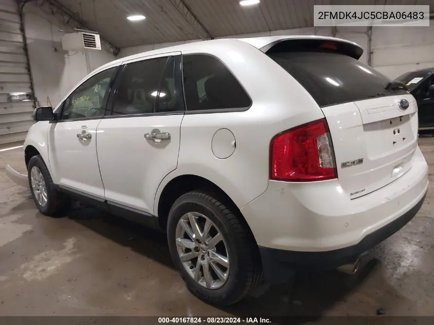 2012 Ford Edge Sel VIN: 2FMDK4JC5CBA06483 Lot: 40167824