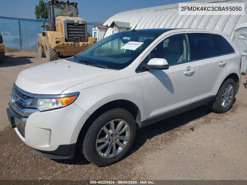 2012 Ford Edge Limited VIN: 2FMDK4KC3CBA95050 Lot: 40229424