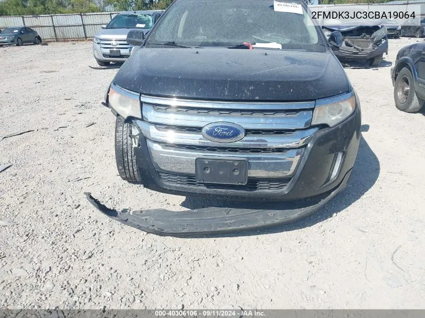 2012 Ford Edge Sel VIN: 2FMDK3JC3CBA19064 Lot: 40306106