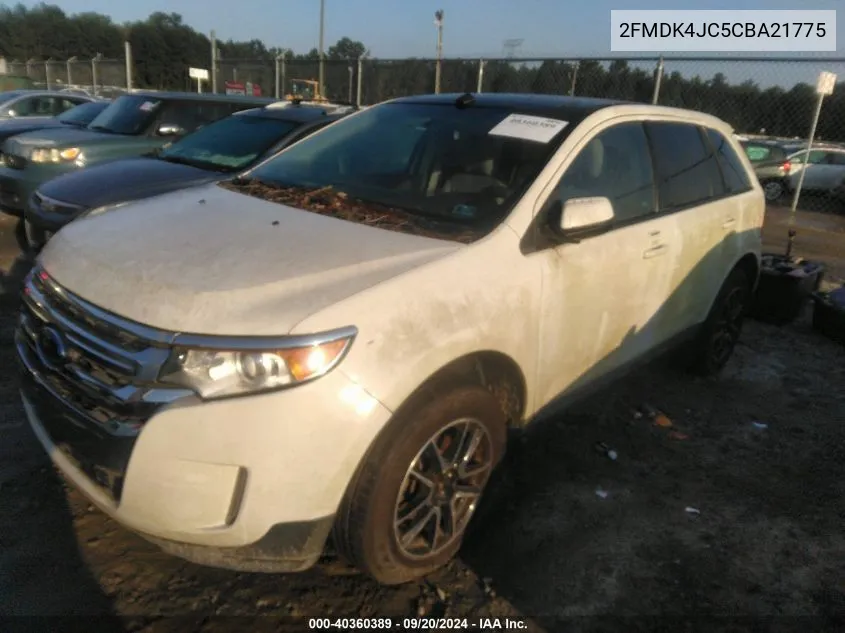 2012 Ford Edge Sel VIN: 2FMDK4JC5CBA21775 Lot: 40360389