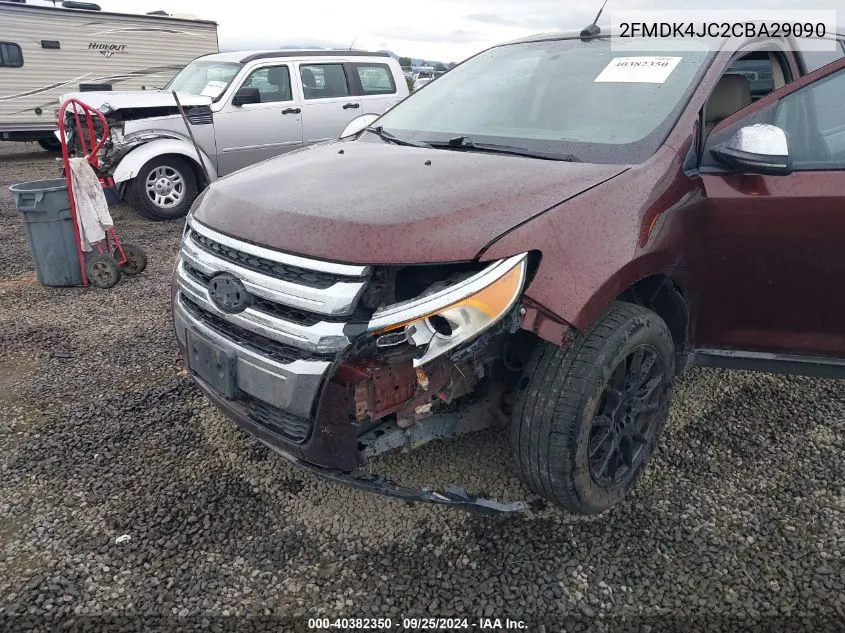 2012 Ford Edge Sel VIN: 2FMDK4JC2CBA29090 Lot: 40382350