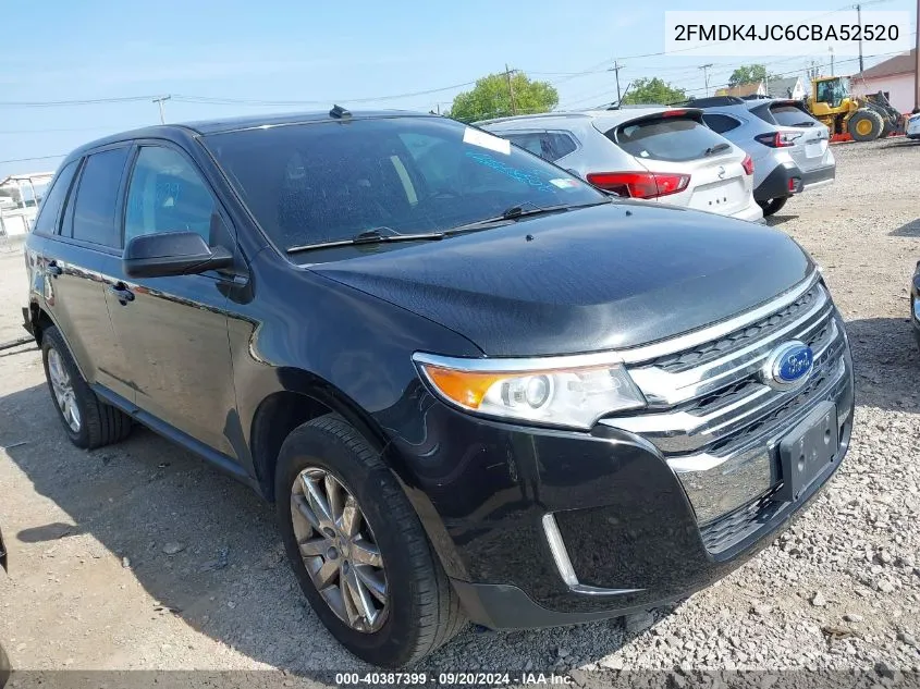 2012 Ford Edge Sel VIN: 2FMDK4JC6CBA52520 Lot: 40387399