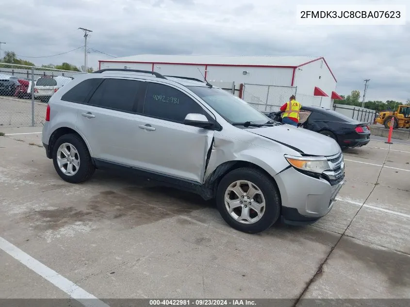 2012 Ford Edge Sel VIN: 2FMDK3JC8CBA07623 Lot: 40422981