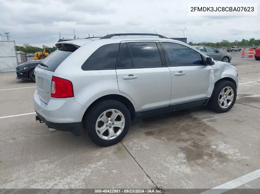 2012 Ford Edge Sel VIN: 2FMDK3JC8CBA07623 Lot: 40422981