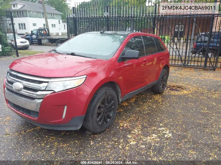 2012 Ford Edge Sel VIN: 2FMDK4JC4CBA69011 Lot: 40429241