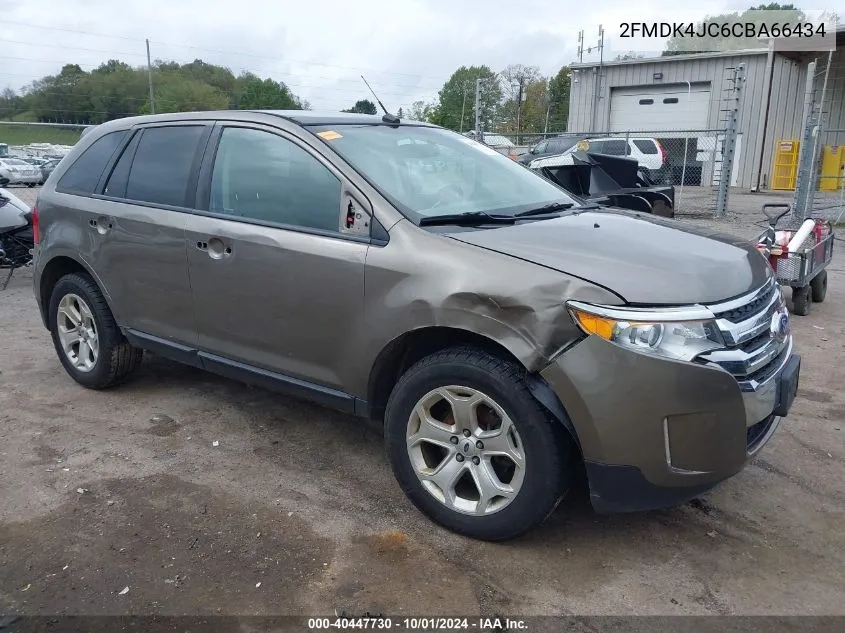 2012 Ford Edge Sel VIN: 2FMDK4JC6CBA66434 Lot: 40447730