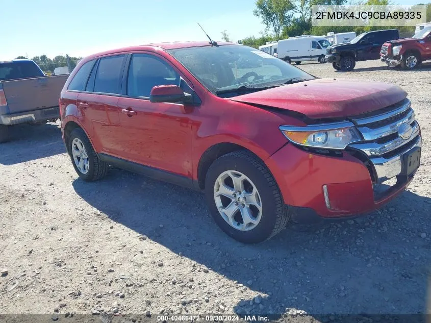 2012 Ford Edge Sel VIN: 2FMDK4JC9CBA89335 Lot: 40466472