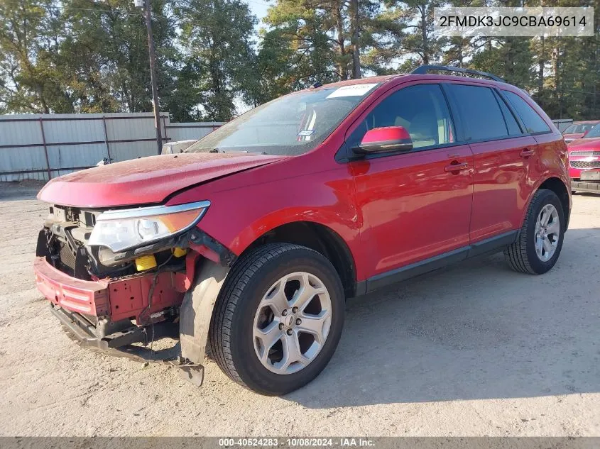 2012 Ford Edge Sel VIN: 2FMDK3JC9CBA69614 Lot: 40524283