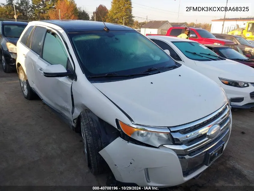 2012 Ford Edge Limited VIN: 2FMDK3KCXCBA68325 Lot: 40708196