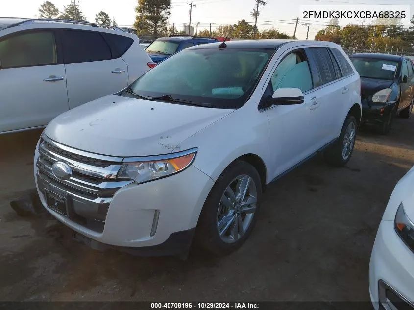 2012 Ford Edge Limited VIN: 2FMDK3KCXCBA68325 Lot: 40708196