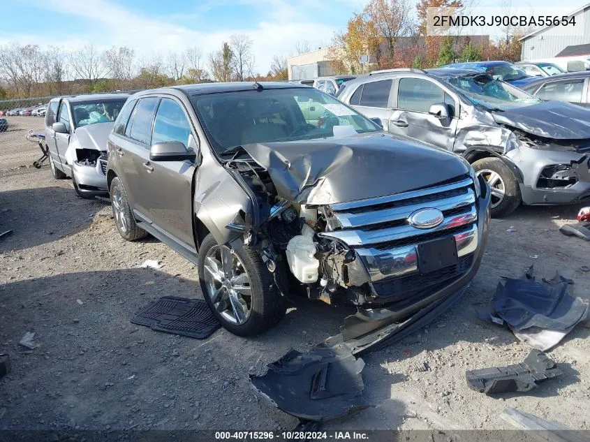 2012 Ford Edge Sel VIN: 2FMDK3J90CBA55654 Lot: 40715296