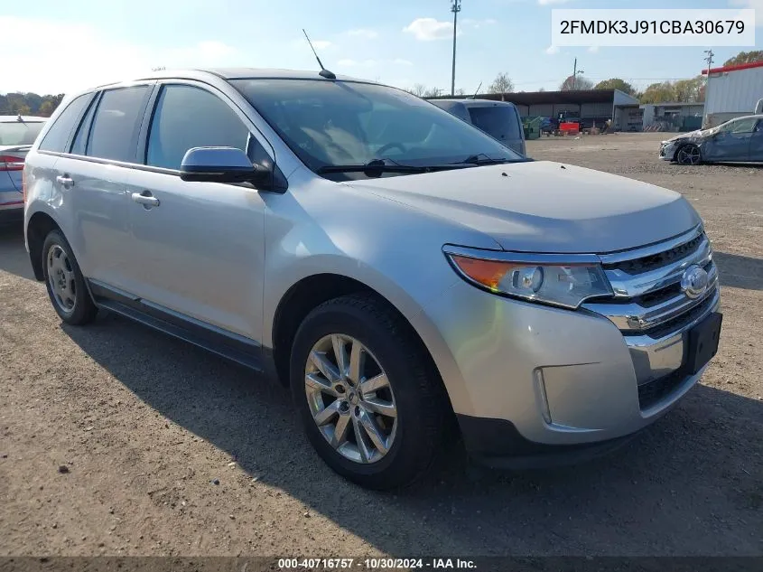 2012 Ford Edge Sel VIN: 2FMDK3J91CBA30679 Lot: 40716757