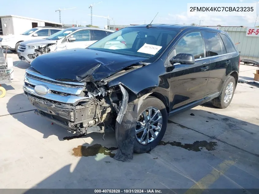 2012 Ford Edge Limited VIN: 2FMDK4KC7CBA23235 Lot: 40752828