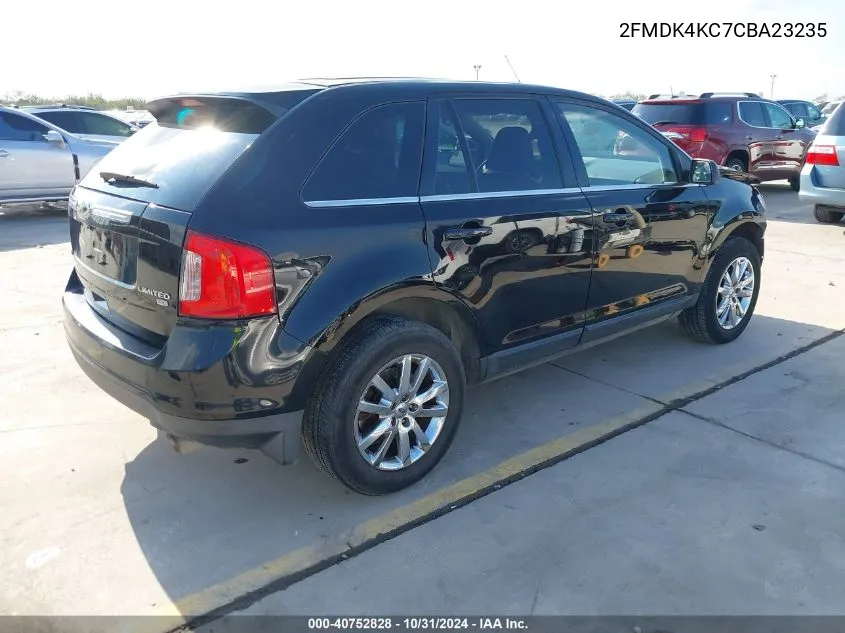 2012 Ford Edge Limited VIN: 2FMDK4KC7CBA23235 Lot: 40752828