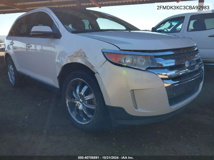 2012 Ford Edge Limited VIN: 2FMDK3KC3CBA92983 Lot: 40756891