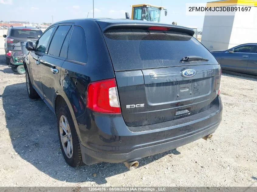 2013 Ford Edge Sel VIN: 2FMDK4JC3DBB91697 Lot: 12064076