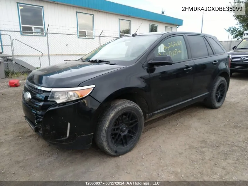 2013 Ford Edge Sel VIN: 2FMDK4JCXDBE35099 Lot: 12083037